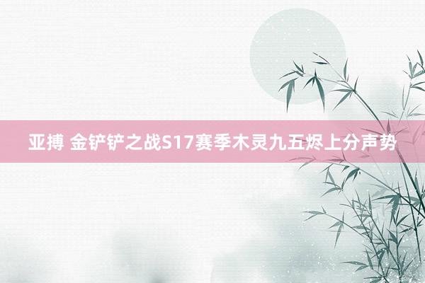 亚搏 金铲铲之战S17赛季木灵九五烬上分声势